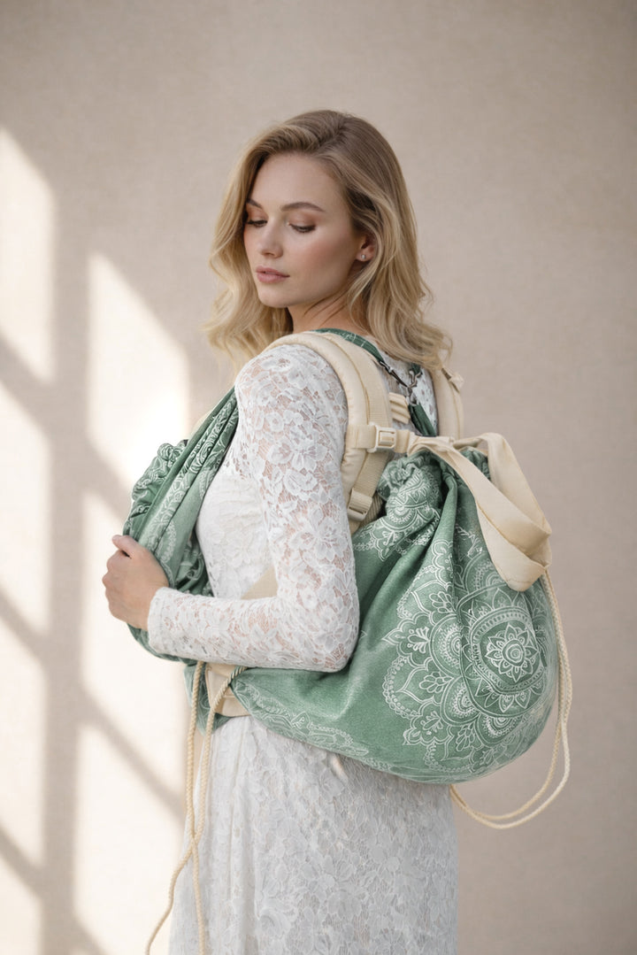 Anne Çantası Mandala zeytin beji