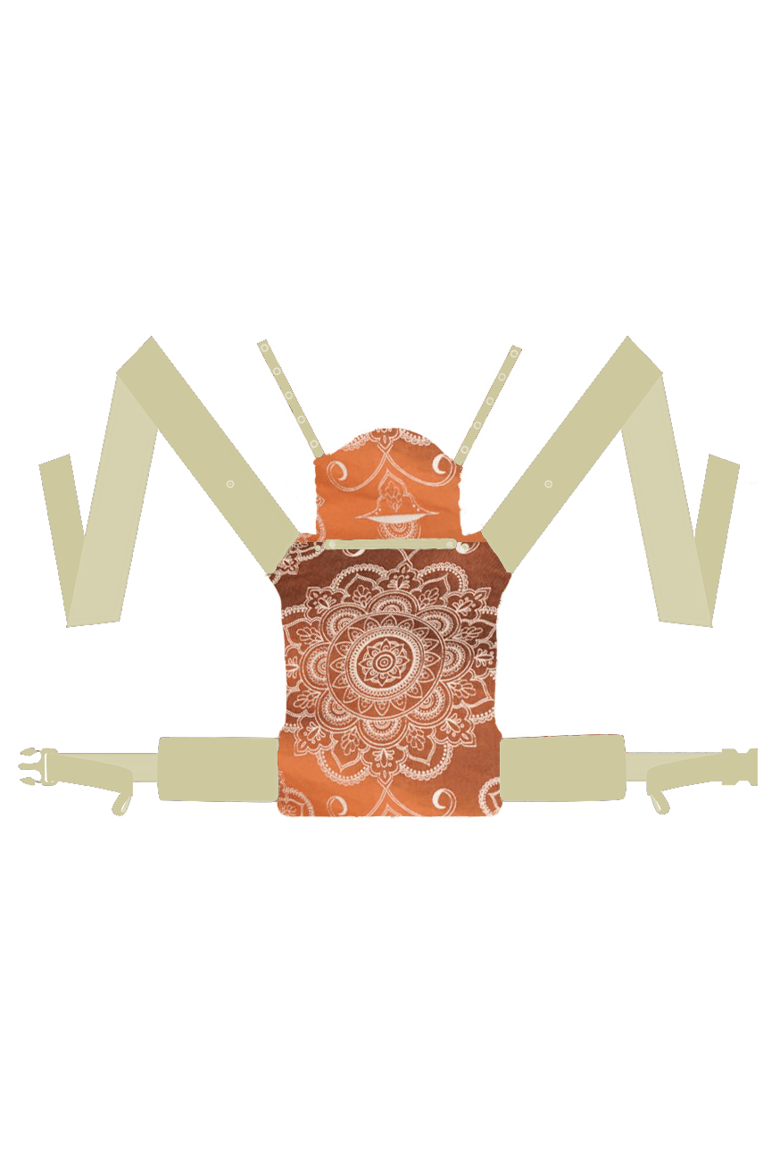 Porte-Bébé TaiTai Mandala Latte Macchiato x Bambou inversé - KOKADI