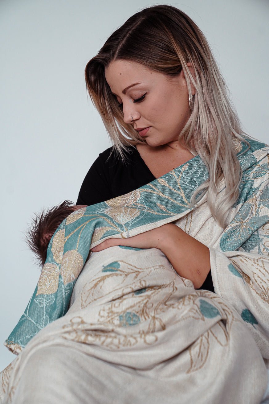 Knuffeldeken Gouden Eucalyptus - KOKADI