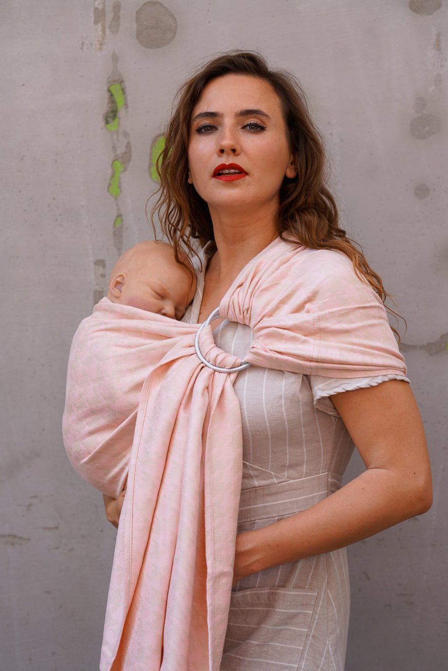 RingSling Pied-de-poule altviool - KOKADI