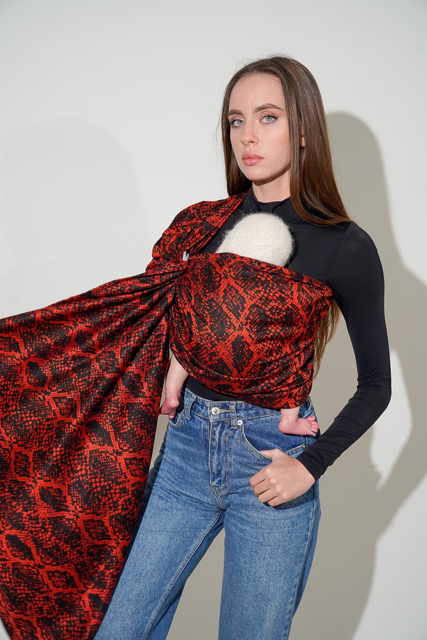 Écharpe de portage anneaux Serpent Valentino - KOKADI