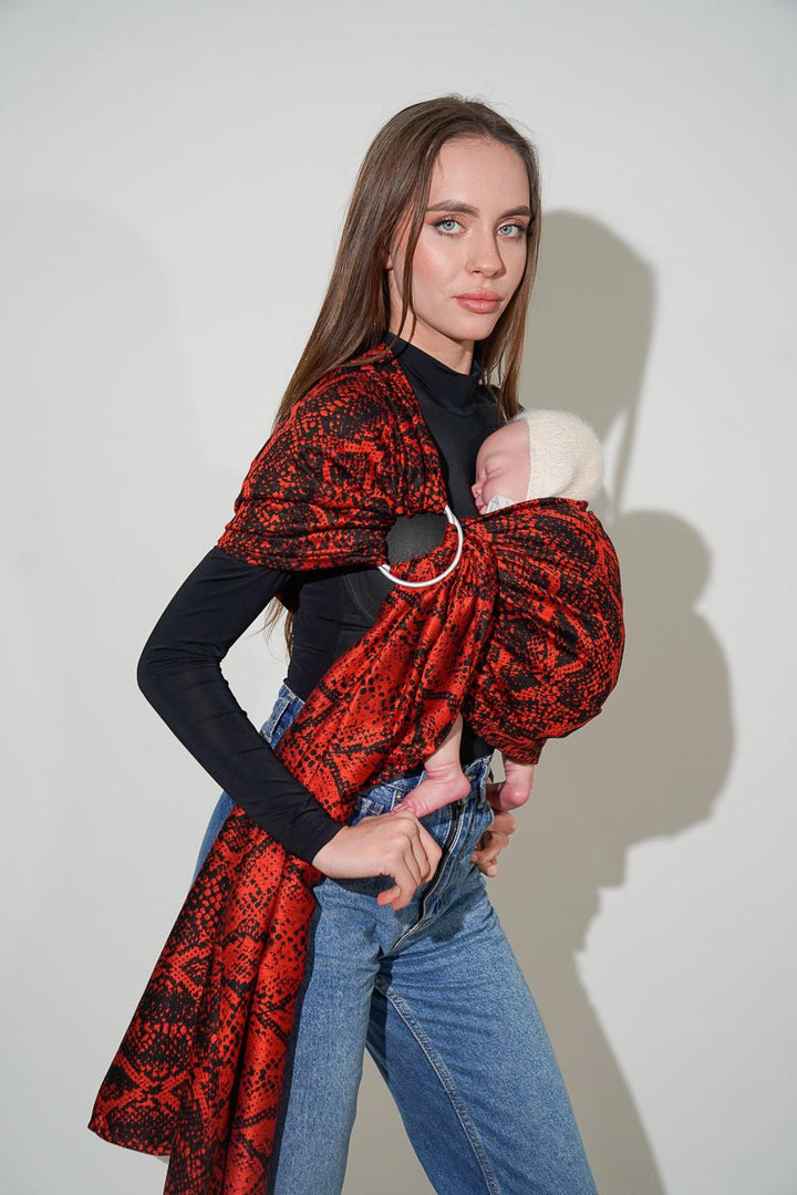 Écharpe de portage anneaux Serpent Valentino - KOKADI