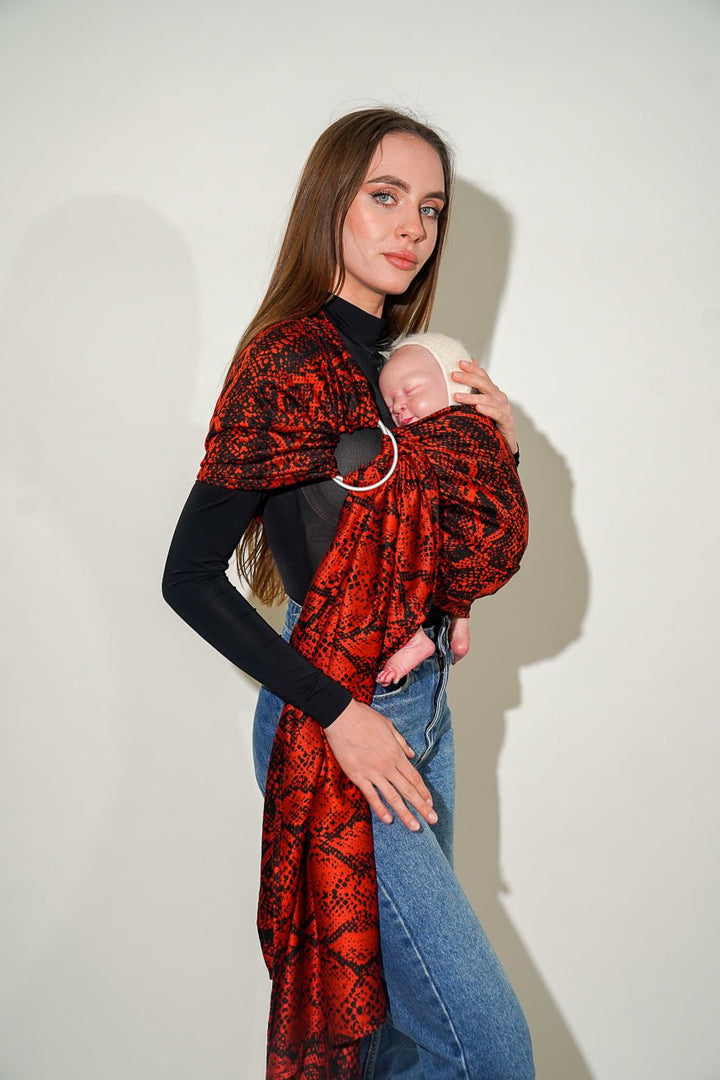 Écharpe de portage anneaux Serpent Valentino - KOKADI