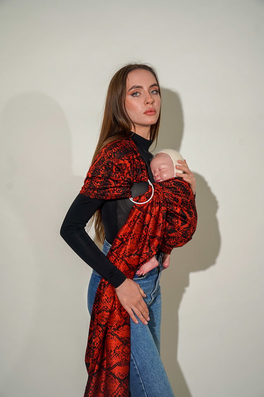 Écharpe de portage anneaux Serpent Valentino - KOKADI