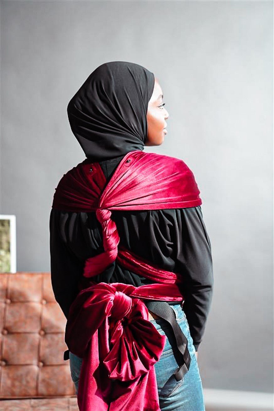 Baby Carrier WrapStar Velvety soft ruby ​​- KOKADI