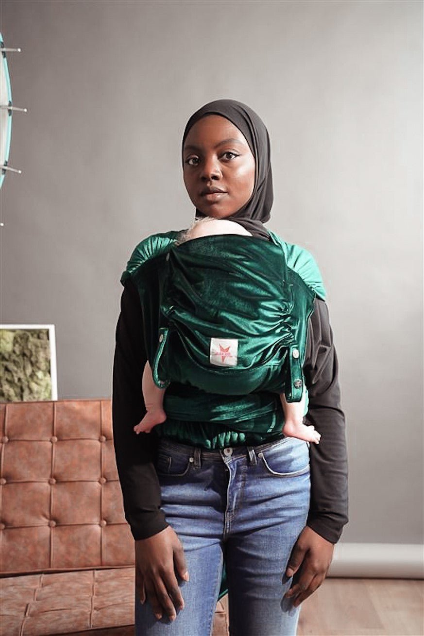 Baby Carrier WrapStar Velvety soft emerald - KOKADI